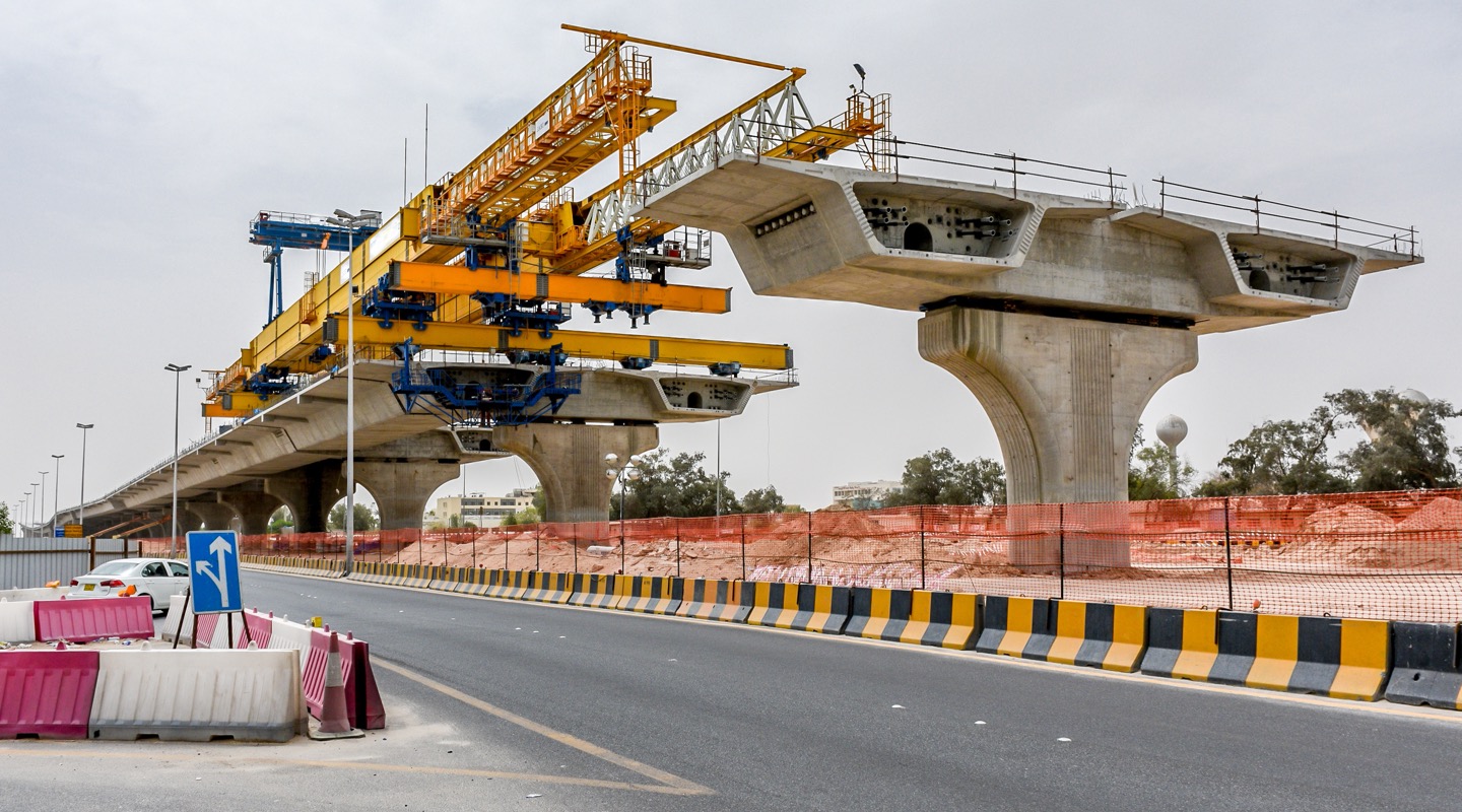 Concrete bridge construction